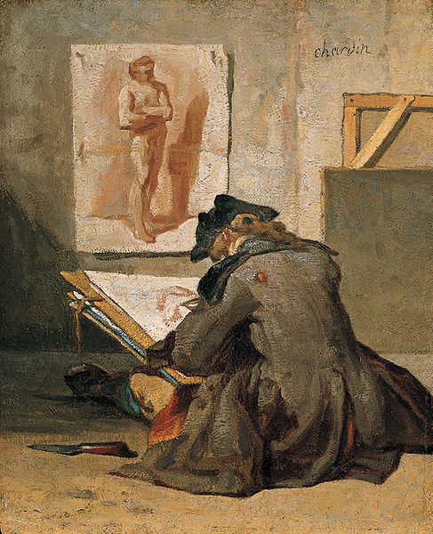 Young Student Drawing